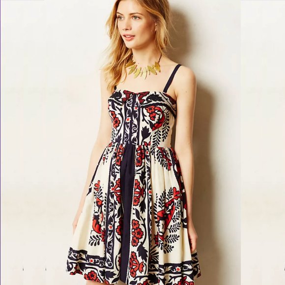 Anthropologie Dresses & Skirts - Yoana Baraschi for Anthropologie - Beaded Sweetwater Fit & Flare Dress - Size 0